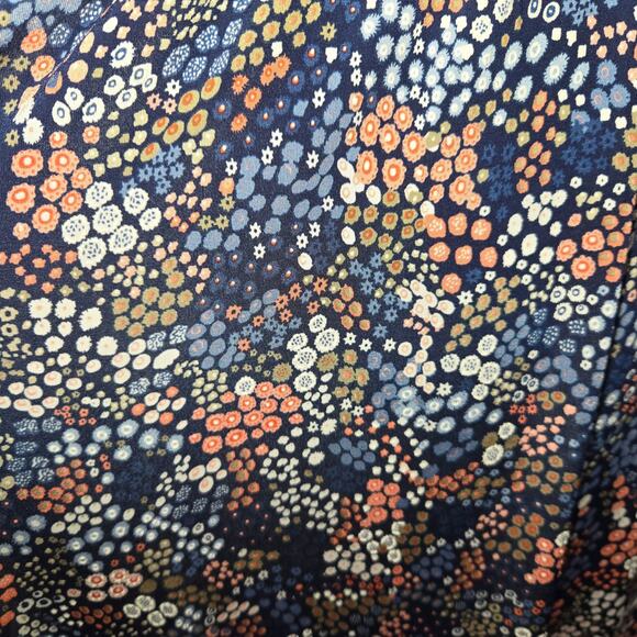 Kaileigh Stitch Fix Women XL Tasha Knit Mini Dress Ditsy Floral Navy Stretch NWT - Picture 3 of 15